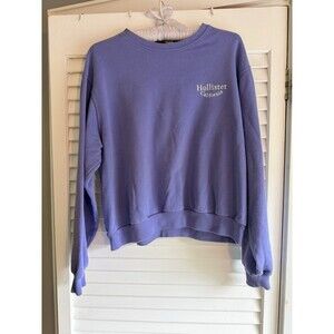 Hollister Women's S Pullover Sweatshirt Fleece Long Sleeve Crew Neck soft cozy